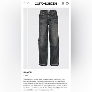 NWOT Cotton Citizen Mila Jeans
